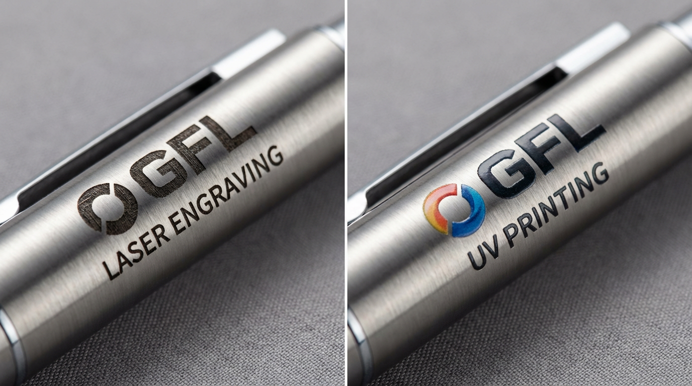 Laser Engraving vs. UV Printing: Which is Right for Your Metal Pens?